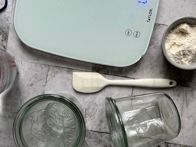 I thought the adding flour and water was supposed to be the same amounts, as in grams...60 gms of flour, 60 gms of water? Your recipe calls for 60gms of flout and 60 ml of water.