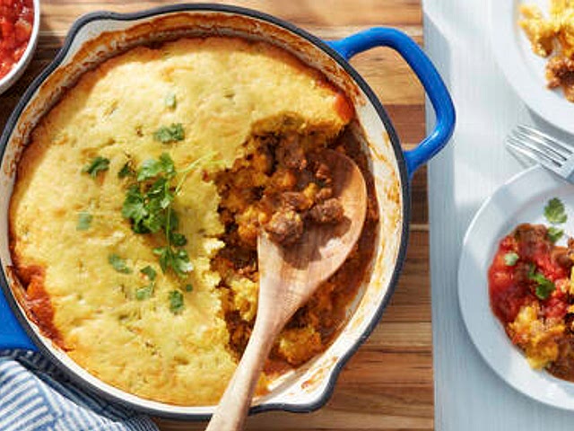 I guess you'll need to spend more time cooking beef in the skillet or/and oven. Or follow a recipe with beef in it