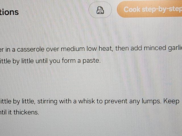 If you access the recipe on the web there is a print button.