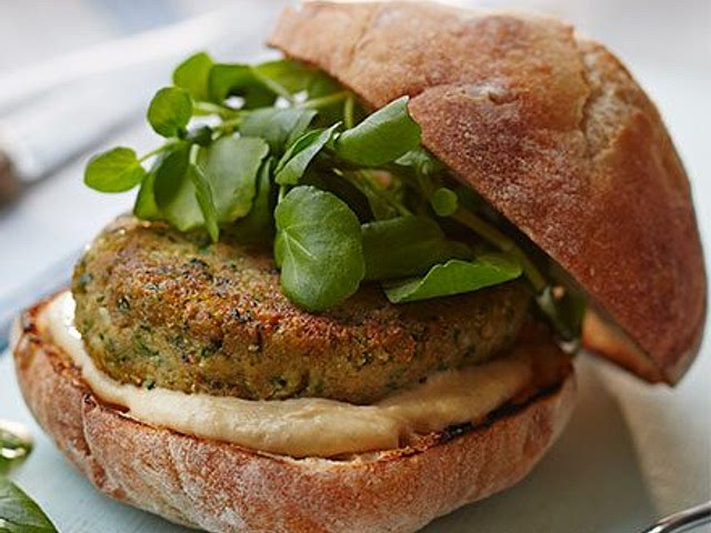 Hi, I'm usually using this recipe for these occasions. Also, black bean burgers are quite easy to prepare