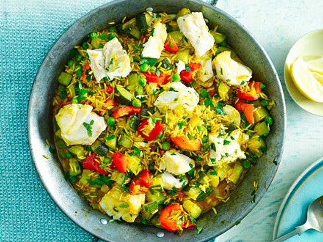 This recipe is super interesting, super healthy, colourful and very, very tasty. You can spice it up with some saffron for more complex flavour. 