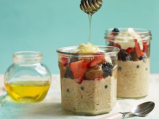 Hi Alex, to be honest I'm cheating a bit, cause when I want a healthy breakfast, I usually start preparing it day before :D My go-to combination is this great recipe with overnight oats, and I can strongly recommend it :)