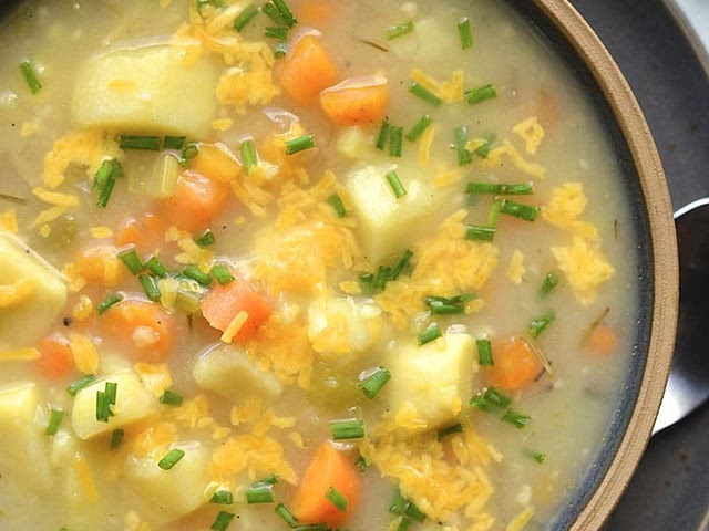 try this one out! it says "sweet potato" but i tried it with regular potatoes and the flavor was amazing 