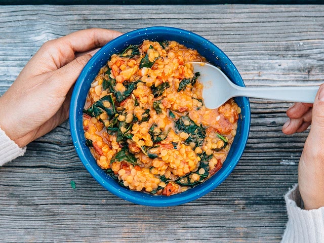 What kind of camping are you going to do? If you’re going deep woods camping I would recommend investing in a dehydrator or if you have a convection oven or air fryer you can use those to dehydrate  some meals. I’ll post a recipe that dehydrates well and is very delicious. But experiment with different things. There’s also companies that have dehydrated camping meals but I wouldn’t recommend them. They’re expensive, full of preservatives and not really that good honestly. Also larabars are a must have for me personally. Plus some nuts and dried fruit are a great snack. Instant coffee is also a must!