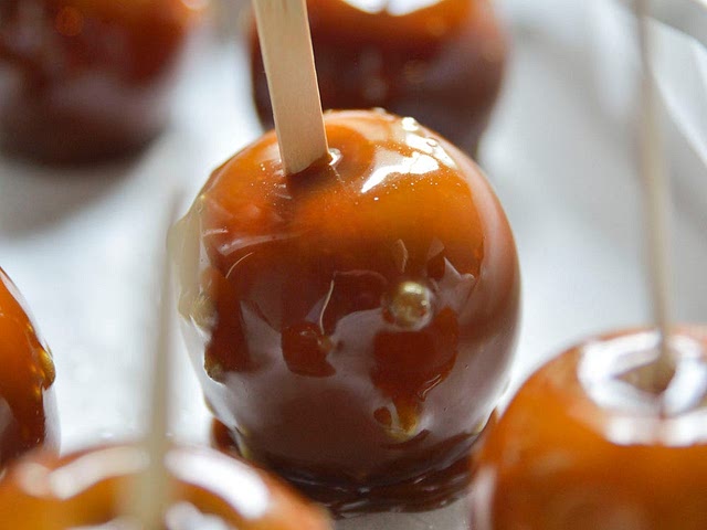 How about toffee apples? You can make these with the kids, and they will love it!