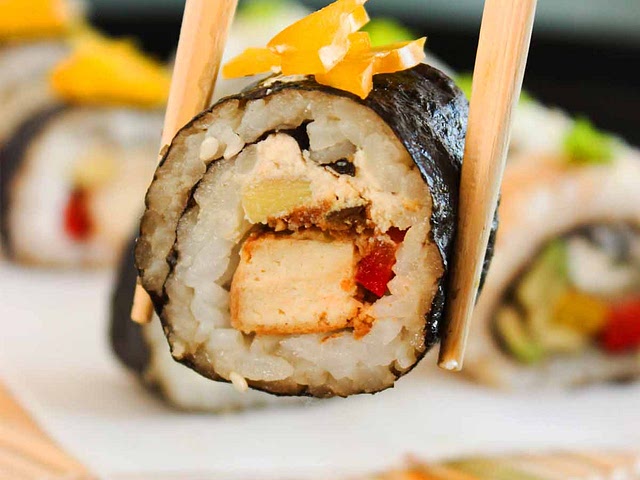 I go vegetarian at least once or twice a week to balance meals. I make vegetable sushi rolls time to time :)