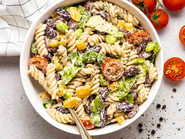 How about this? Pasta salad is my go to.