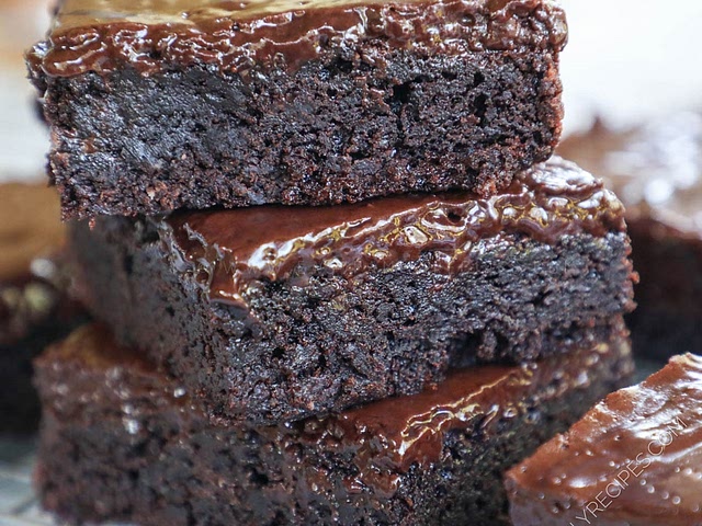 I don't have a picture of my loaded Fudge Brownies. It has nuts chocolate chips or chocolate chunks and Butterscotch Chips and last you add crushed Candy Canes sprinkled on top after 10 minutes and then continue baking another 15 minutes, then eat them