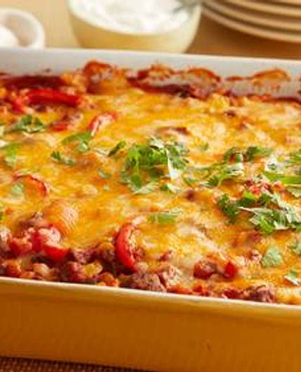 Beef Tortilla Taco Casserole