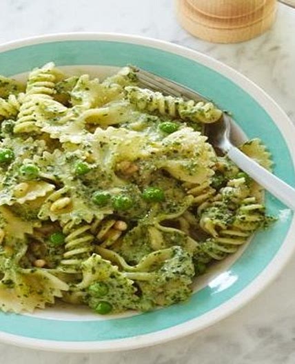 Pasta, Pesto and Peas