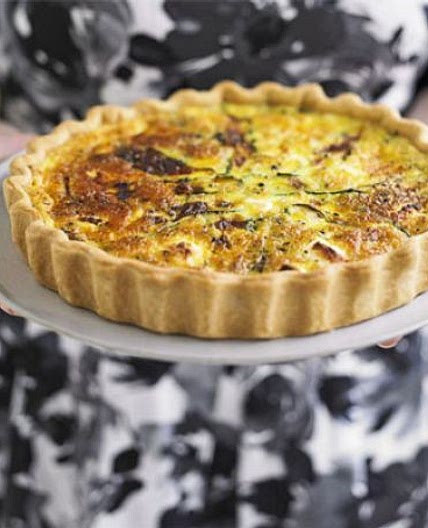 Courgette & goat's cheese tart