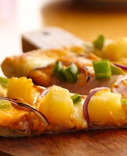 Canadian Bacon and Pineapple Pizza