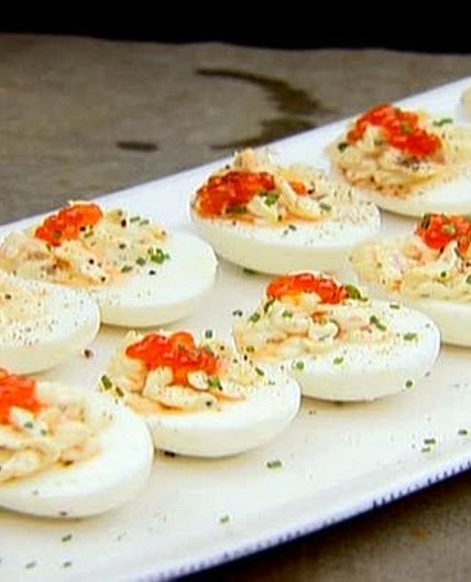 Smoked Salmon Deviled Eggs