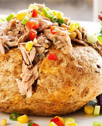 Baked Potato with Thai Tuna Topping