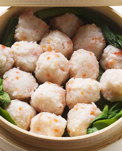 Steamed Chinese shrimp