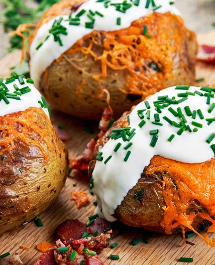 Cheesy Baked Potatoes