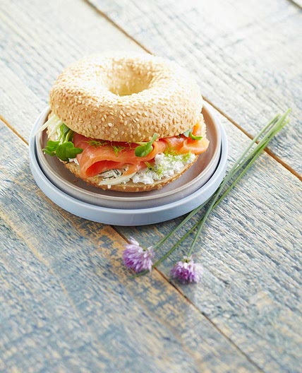 Bagel with Salmon and Cream Cheese