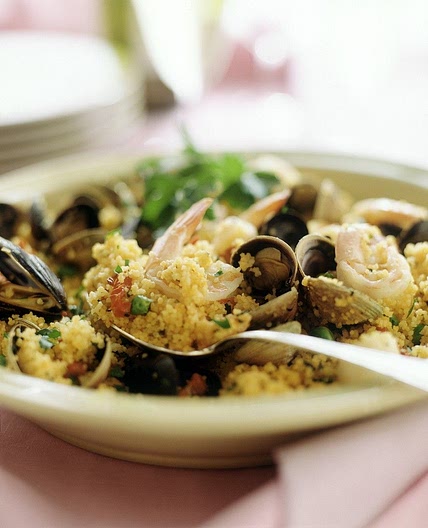 Couscous with Mussels and Shrimp
