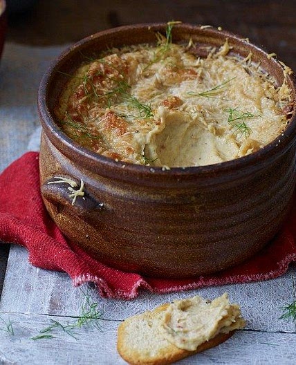 Warm fennel, butter bean and parmesan dip