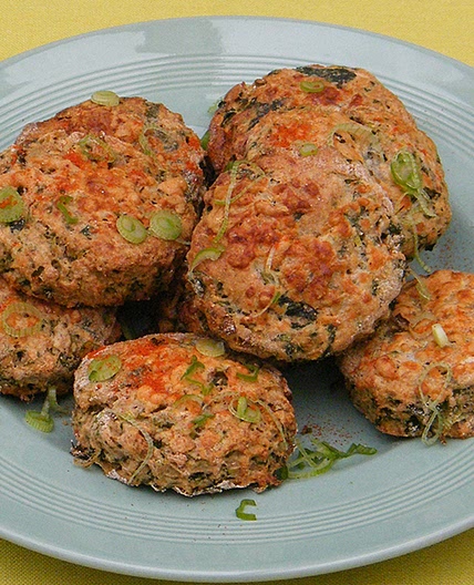 Cheese, onion and spinach scones