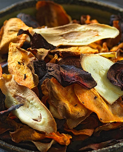Homemade vegetable crisps