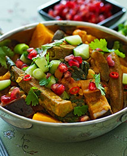 Keralan-style vegetable curry