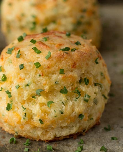 Ridiculously Easy Cheddar Chive Biscuits