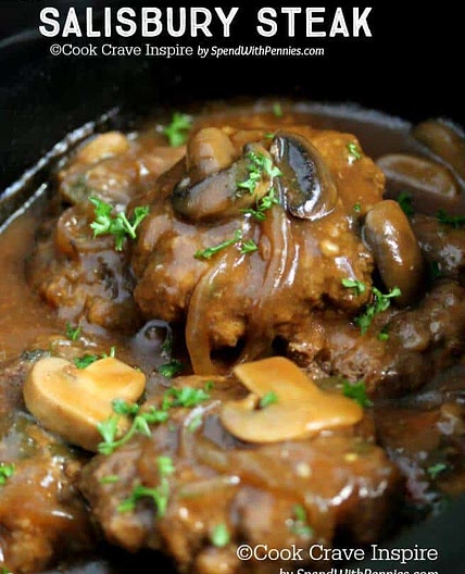 Slow Cooker Salisbury Steak