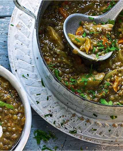 Spicy lentil stew