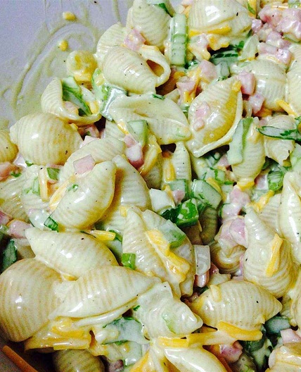 Salade de pâtes froide au jambon