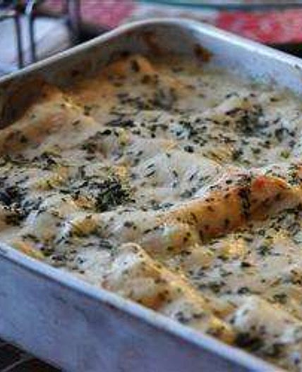 Lasagne poulet et sauce blanche au fromage
