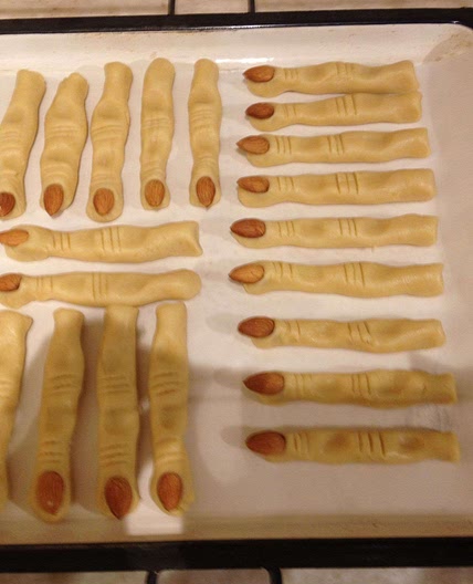 Finger Biscuits for Halloween