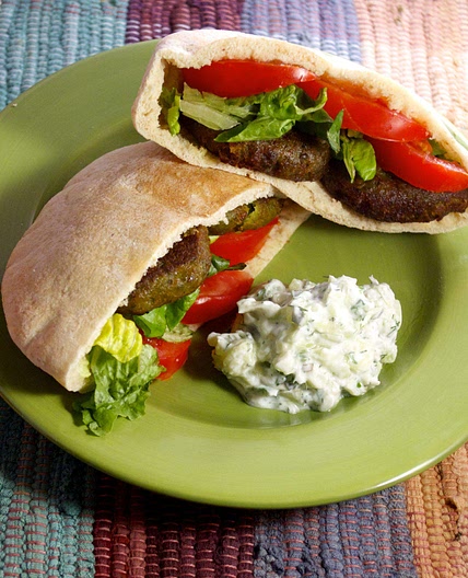Veggie falafel burgers