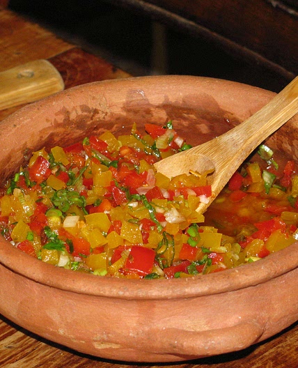 Salsa criolla (Peruvian red onion relish)