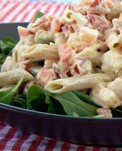 Prawn Avocado Pasta Salad