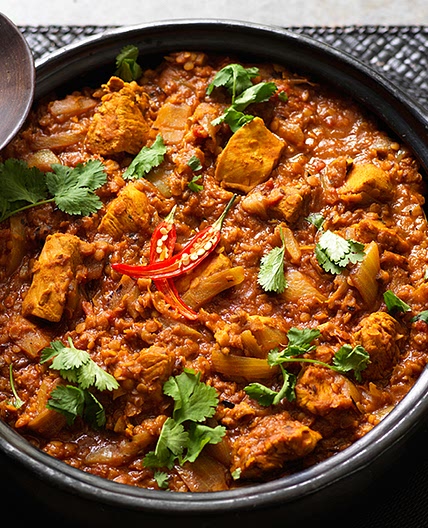Chicken and lentil curry