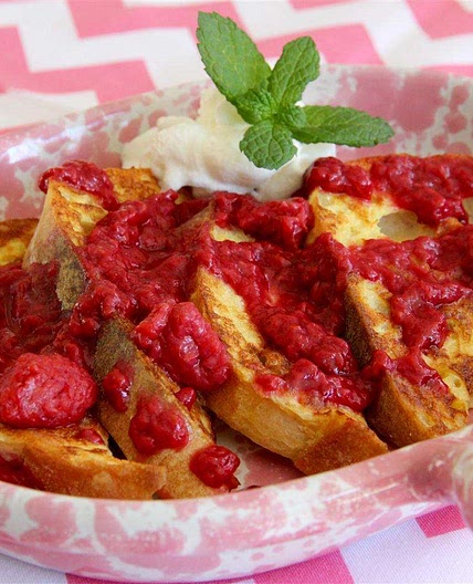 Sauce aux framboises, pour crêpes et gaufres