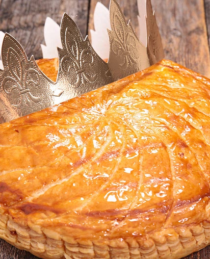 Galette des rois salée au butternut et chèvre frais