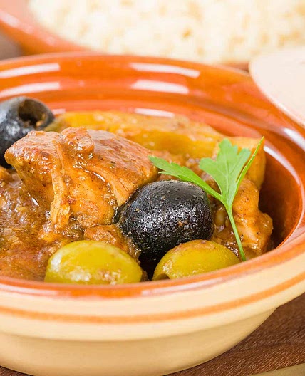 Tajine de poulet aux olives