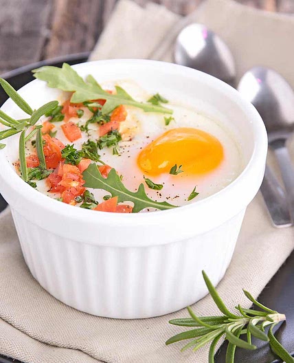 Oeufs cocotte à la muscade