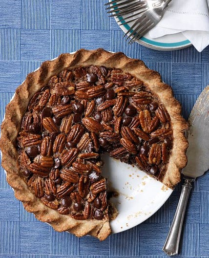 Double Pecan Chocolate Pie