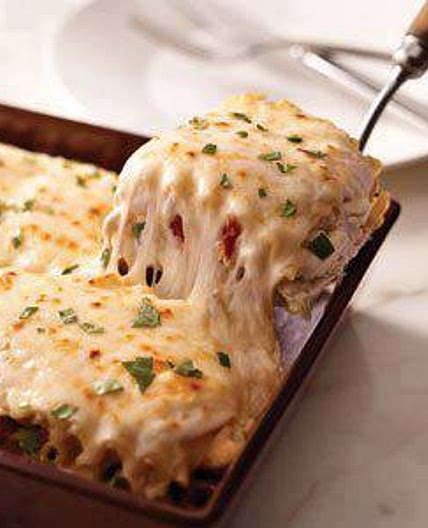 Creamy White Chicken Alfredo Lasagna Recipe - (4.2/5)