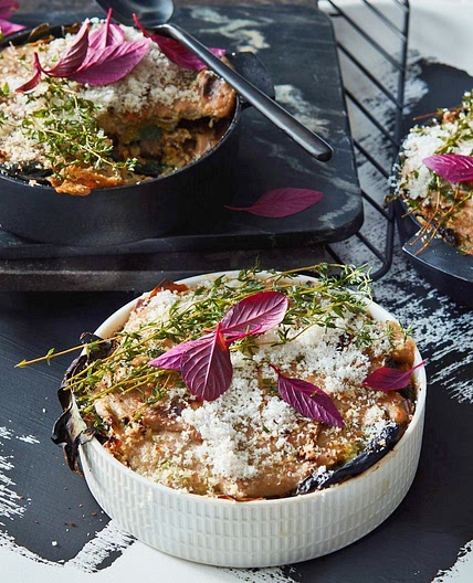 Vegan miso mushroom lasagne