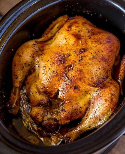 Slow Cooker Rotisserie Chicken