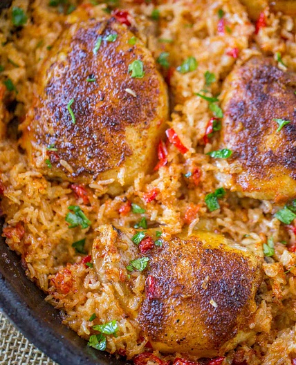 One Pot Mexican Chicken and Rice