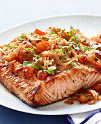 Perfect Grilled Bruschetta Salmon