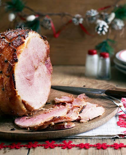 Honey-glazed gammon