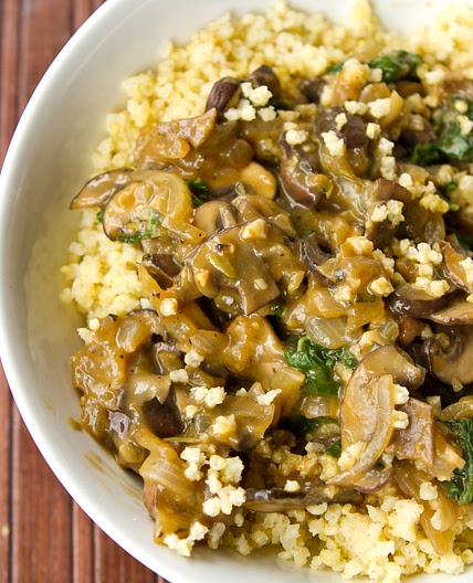 Cozy Millet Bowl with Mushroom Gravy and Kale