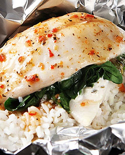 Foil-Pack Fish Florentine