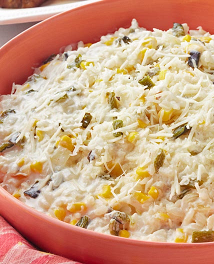 Creamy Poblano Rice with Corn